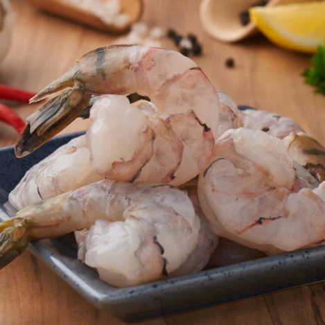 Fresh Jumbo Prawns (Cleaned) 400grams – Large Size Fresh Prawns, Deveined & Ready to Cook
